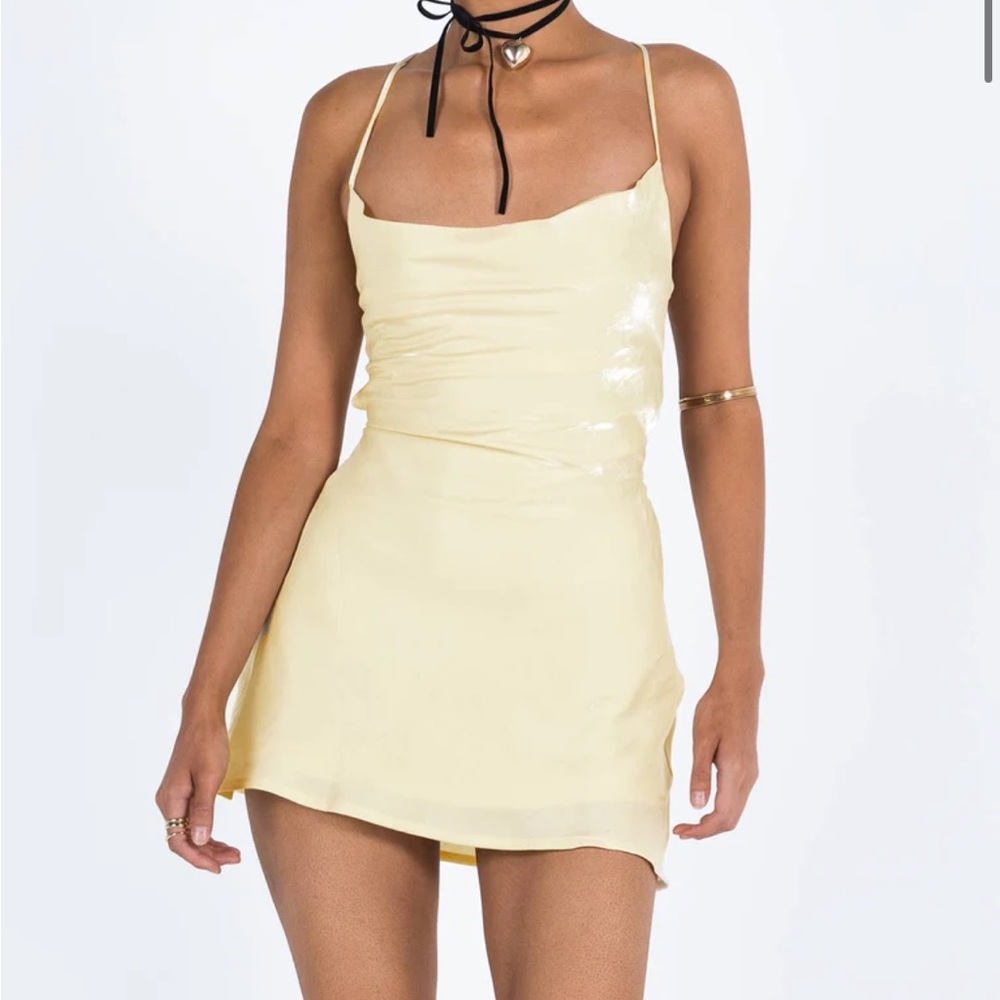 Princess Polly Celena Mini Dress Yellow